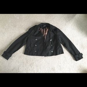 H&M cropped trench coat